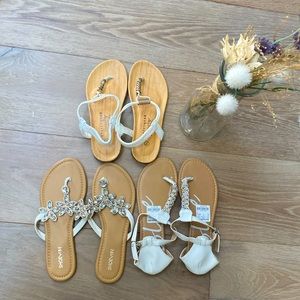White cute sandals